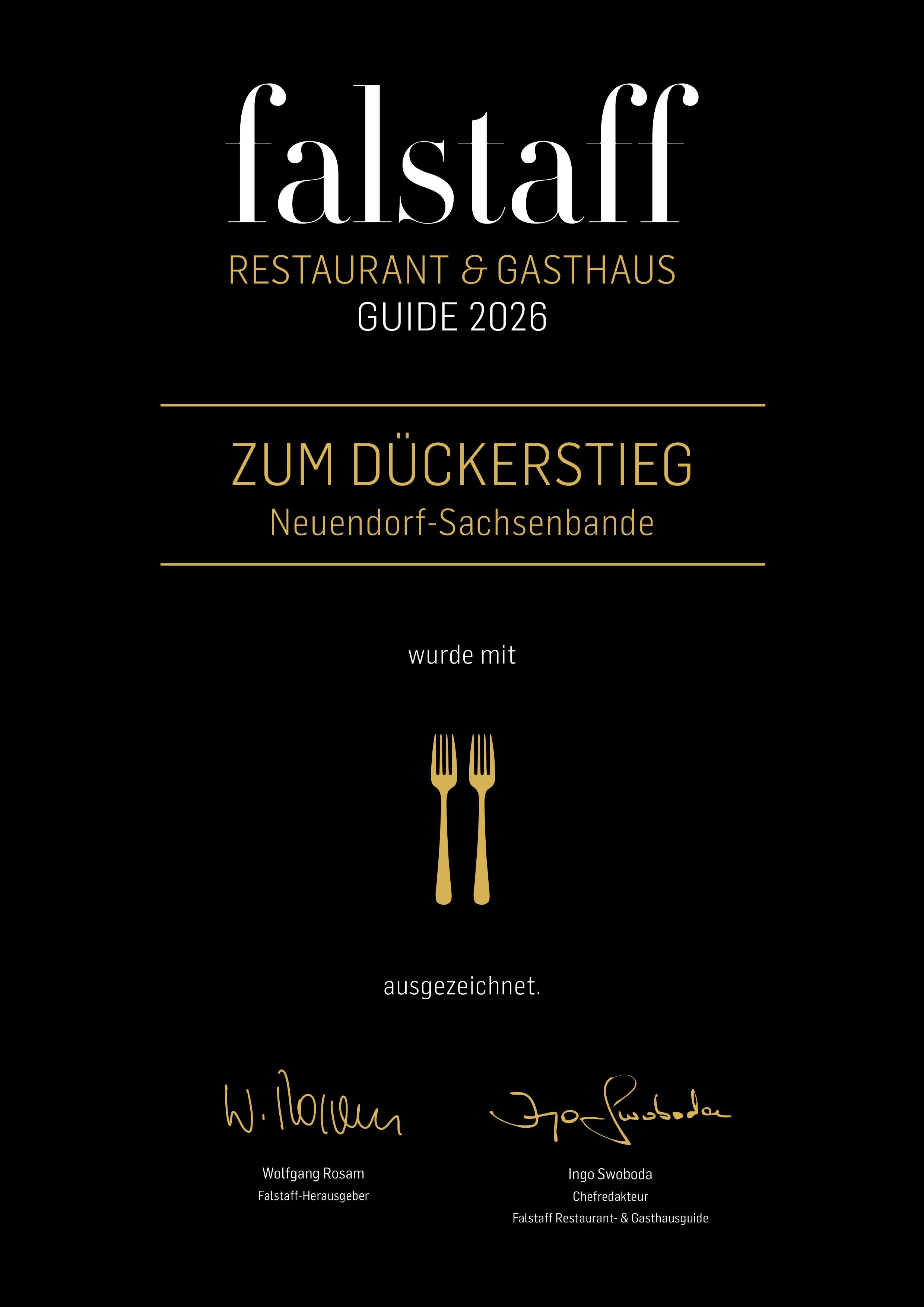 Logo: Auszeichnung Fallstaff Restaurant & Gasthaus Guide 2025